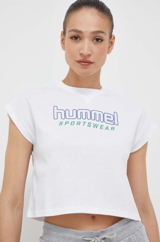 Бавовняна футболка Hummel колір білий (3229044)