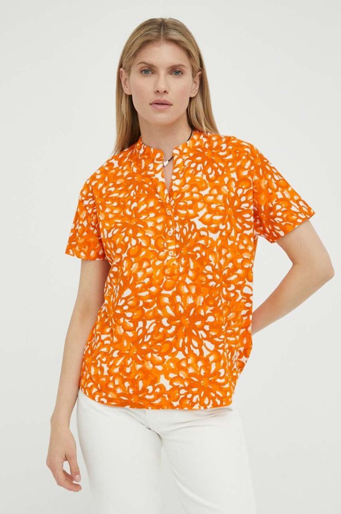 Бавовняна футболка Marc O'Polo колір помаранчевий (3251602)