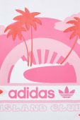 Бавовняний топ adidas Originals колір білий