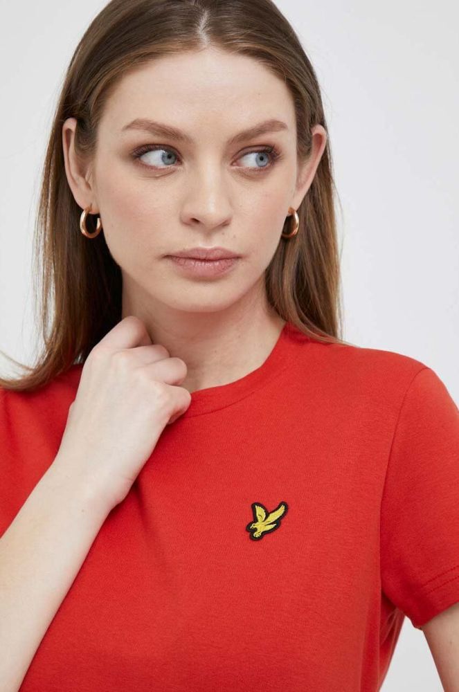 Футболка Lyle & Scott жіночий колір червоний