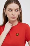 Футболка Lyle & Scott жіночий колір червоний