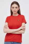 Футболка Lyle & Scott жіночий колір червоний