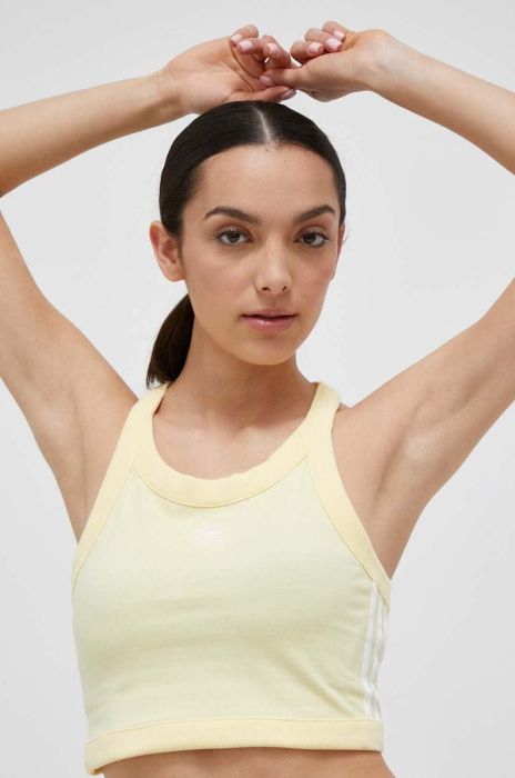 Топ adidas Originals жіночий колір жовтий