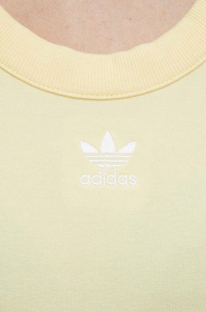 Топ adidas Originals жіночий колір жовтий фото 5