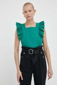 Бавовняна блузка 2NDDAY колір зелений (3286271)