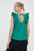 Бавовняна блузка 2NDDAY колір зелений (3286271)