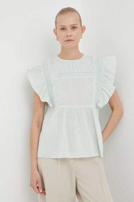 Бавовняна блузка 2NDDAY колір зелений (3286283)