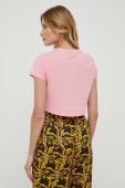 Бавовняна футболка United Colors of Benetton колір рожевий (3367766)