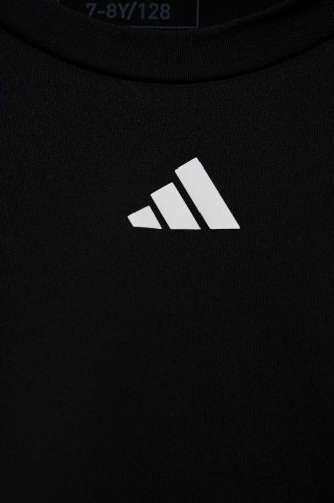Дитяча футболка adidas колір чорний (2898386) фото 3