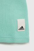 Дитяча бавовняна футболка adidas колір бірюзовий Дитяча бавовняна футболка adidas колір бірюзовий