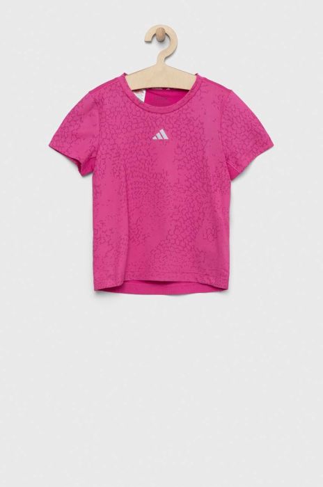 Дитяча футболка adidas G RUN TEE колір фіолетовий Дитяча футболка adidas G RUN TEE колір фіолетовий