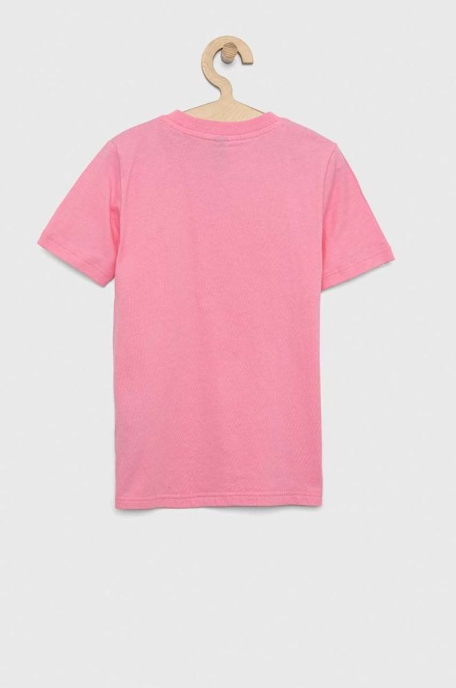 Дитяча бавовняна футболка adidas LK CB CO TEE колір рожевий фото 3
