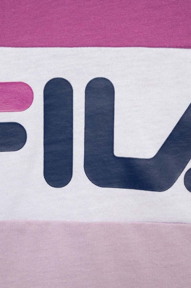 Дитяча бавовняна футболка Fila колір фіолетовий (3020851) фото 3