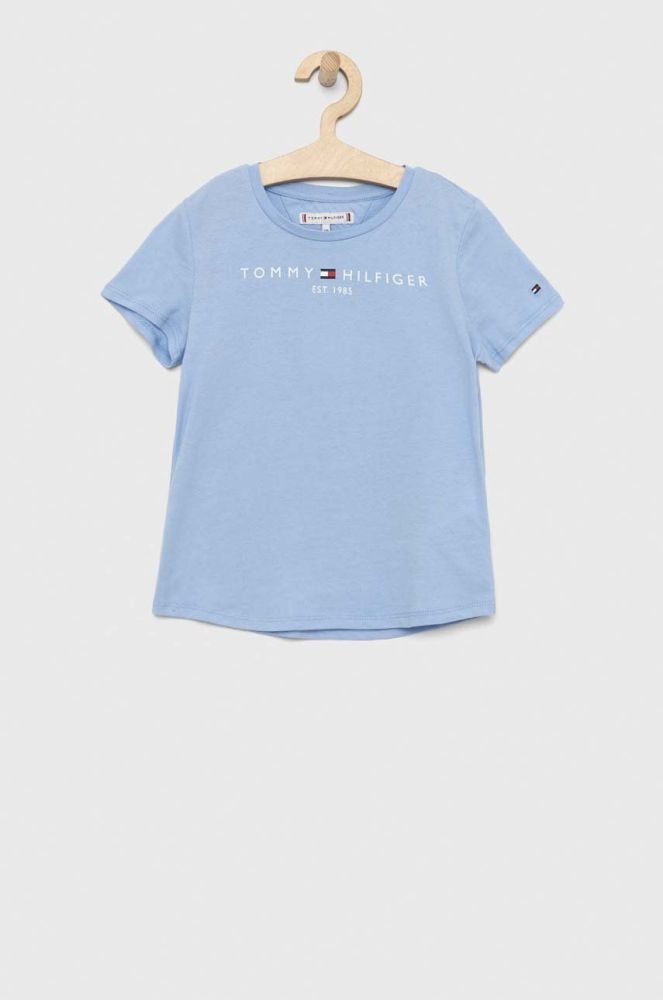 Дитяча бавовняна футболка Tommy Hilfiger колір блакитний (2887690)