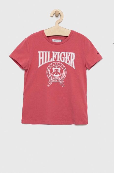Дитяча футболка Tommy Hilfiger колір рожевий (2862892) Дитяча футболка Tommy Hilfiger колір рожевий (2862892)