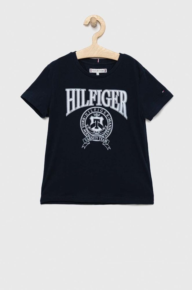 Дитяча футболка Tommy Hilfiger колір синій (2862882)