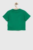 Дитяча бавовняна футболка Guess колір зелений (2857237) Дитяча бавовняна футболка Guess колір зелений (2857237)