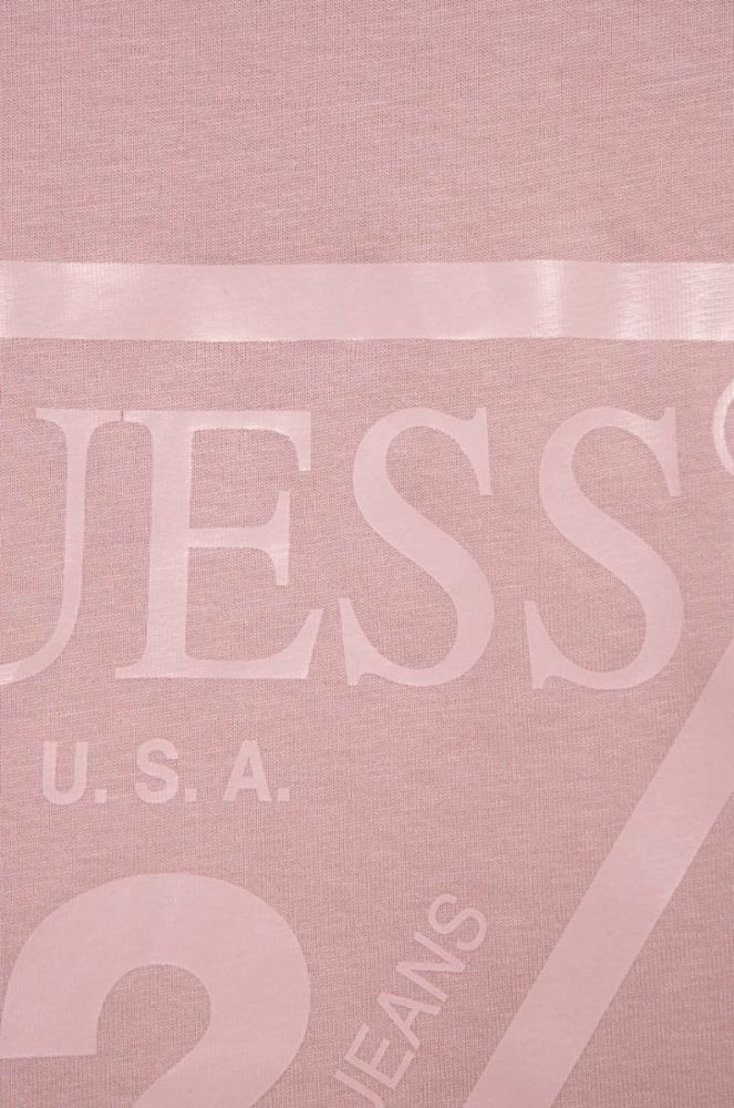Дитяча бавовняна футболка Guess колір рожевий (2857212) фото 3