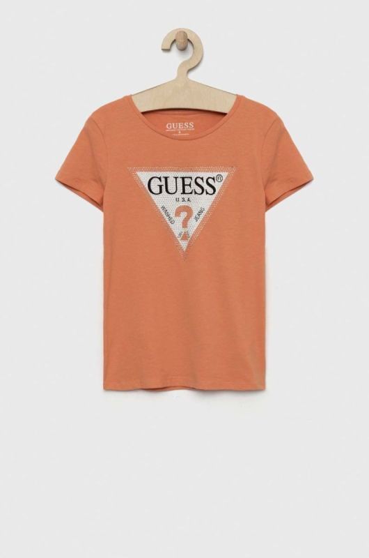 Дитяча футболка Guess колір помаранчевий (2874451)