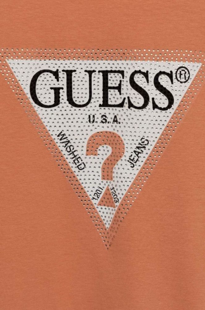 Дитяча футболка Guess колір помаранчевий (2874451) фото 3