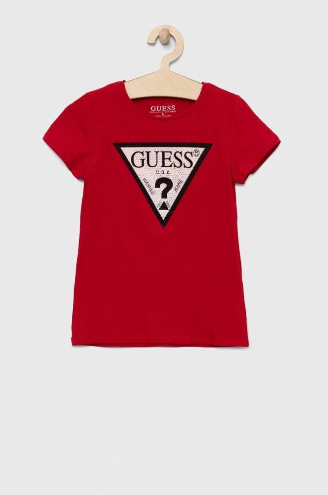 Дитяча футболка Guess колір червоний (2874403)