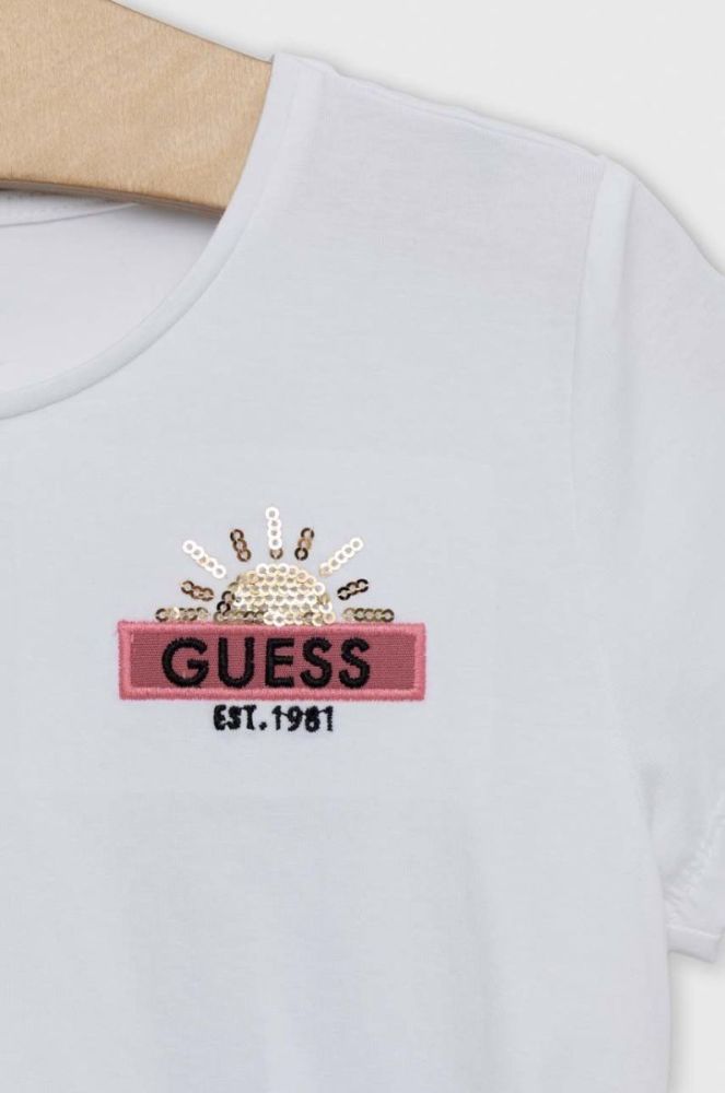 Дитяча футболка Guess колір білий (2902721) фото 3