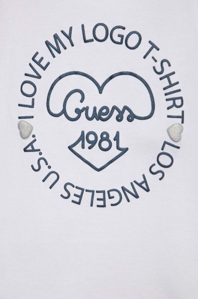 Дитяча футболка Guess колір білий (2967110) фото 3