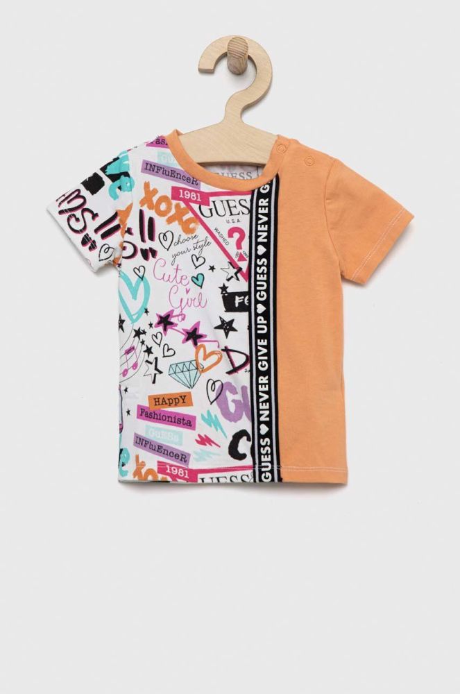 Дитяча футболка Guess колір помаранчевий (2857301)