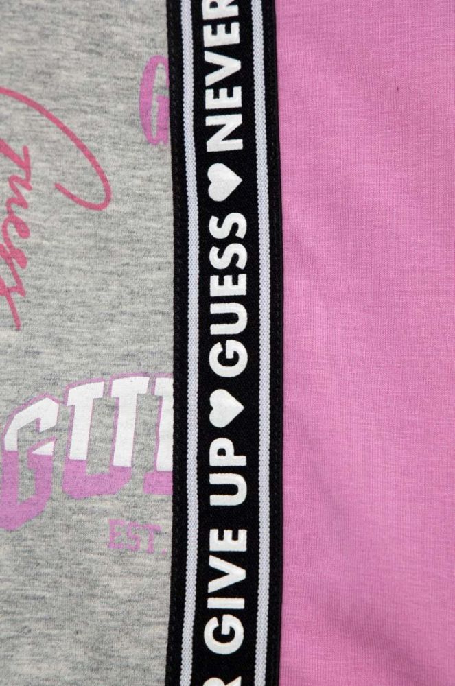 Дитяча футболка Guess колір фіолетовий (2857310) фото 3