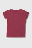 Дитяча футболка Pepe Jeans колір бордовий
