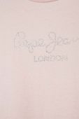 Дитяча бавовняна футболка Pepe Jeans Nuria колір рожевий Дитяча бавовняна футболка Pepe Jeans Nuria колір рожевий