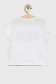 Дитяча бавовняна футболка Guess колір білий (3023873) Дитяча бавовняна футболка Guess колір білий (3023873)