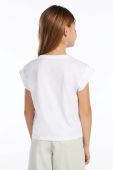 Дитяча бавовняна футболка Guess колір білий (3023873) Дитяча бавовняна футболка Guess колір білий (3023873)