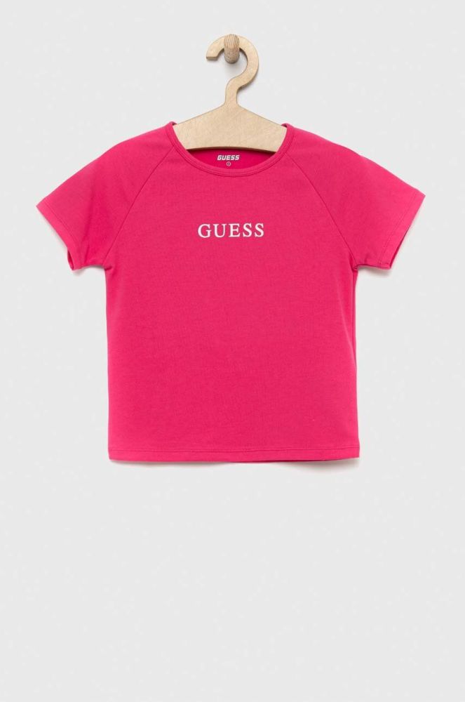 Дитяча футболка Guess колір рожевий (3009725)