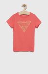 Дитяча футболка Guess колір рожевий (2962660)