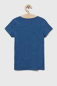 Дитяча бавовняна футболка Guess колір блакитний (3261568)