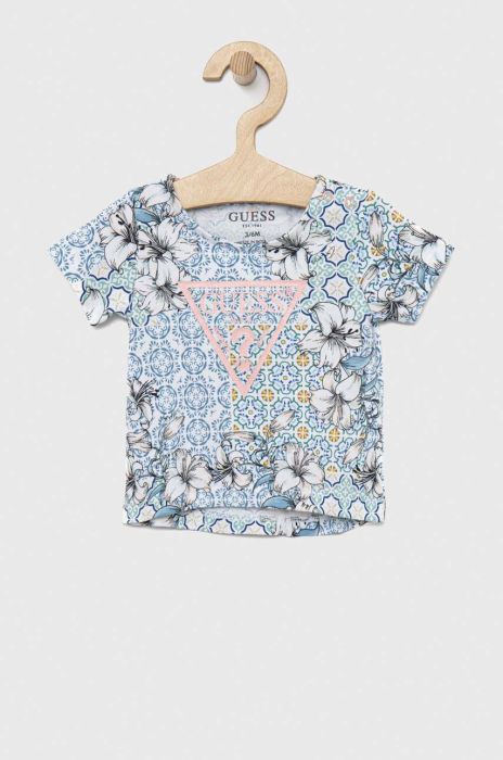 Дитяча футболка Guess колір блакитний (3009733) Дитяча футболка Guess колір блакитний (3009733)