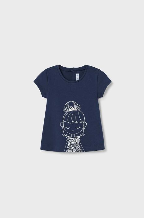 Дитяча бавовняна футболка Mayoral колір синій (2932506) Дитяча бавовняна футболка Mayoral колір синій (2932506)