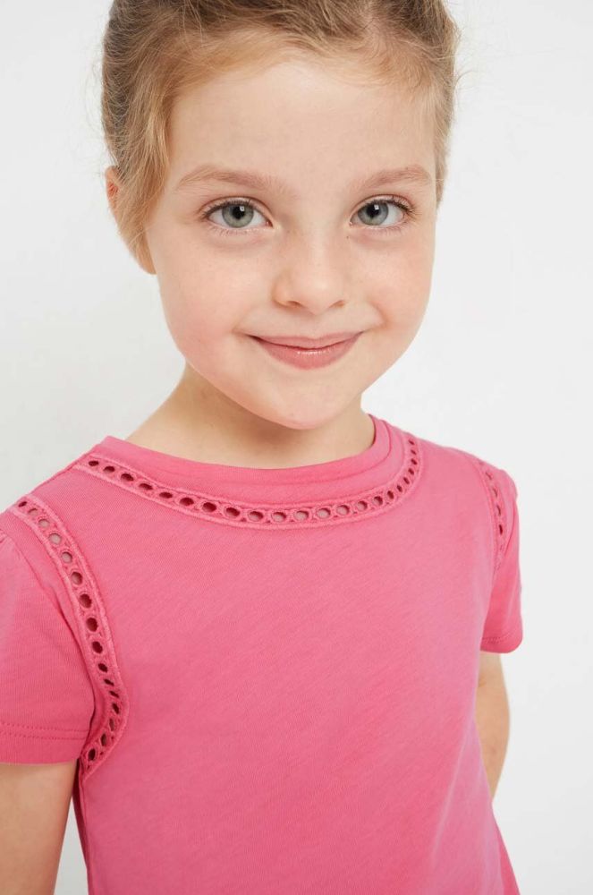 Дитяча бавовняна футболка Mayoral колір рожевий (2932511)