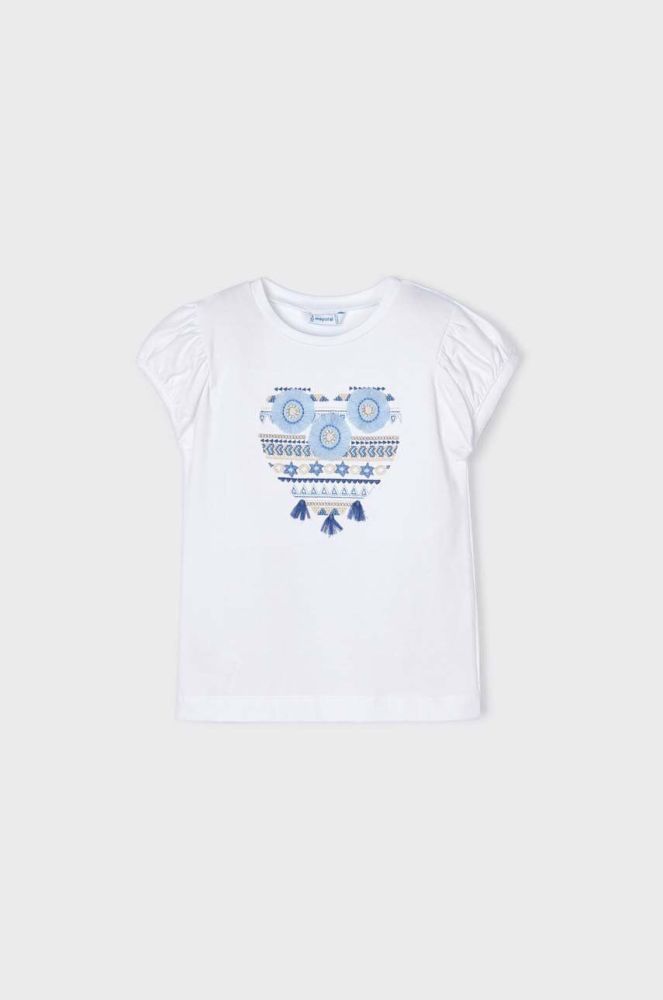 Дитяча футболка Mayoral колір білий (2945104)
