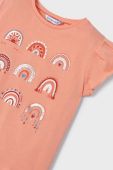 Дитяча бавовняна футболка Mayoral колір помаранчевий (2945133)