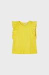 Дитячий бавовняний топ Mayoral колір жовтий (2945271)