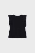 Дитячий бавовняний топ Mayoral колір чорний
