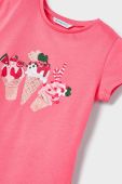 Дитяча бавовняна футболка Mayoral колір рожевий (2941182)