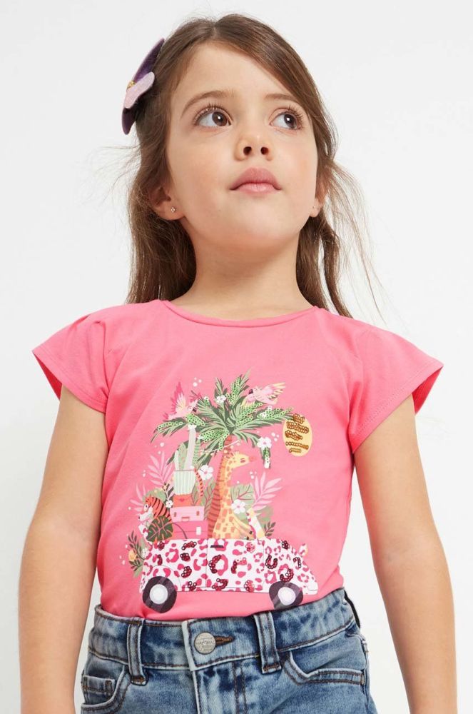 Дитяча футболка Mayoral колір рожевий (2932593)