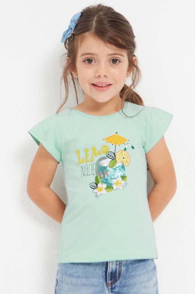 Дитяча футболка Mayoral колір бірюзовий (2932568)