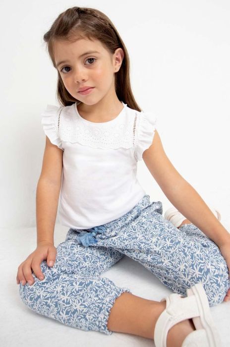 Дитячий бавовняний топ Mayoral колір білий (2945325)