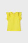 Дитячий бавовняний топ Mayoral колір жовтий (2945341)
