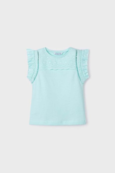 Дитячий бавовняний топ Mayoral колір бірюзовий (2945335) Дитячий бавовняний топ Mayoral колір бірюзовий (2945335)