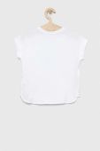 Дитяча бавовняна футболка United Colors of Benetton колір білий (3040411)